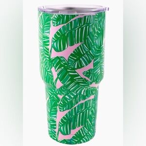 New Lilly Pulitzer 30 Oz Insulated Tumbler with Lid (Let's Go Bananas)